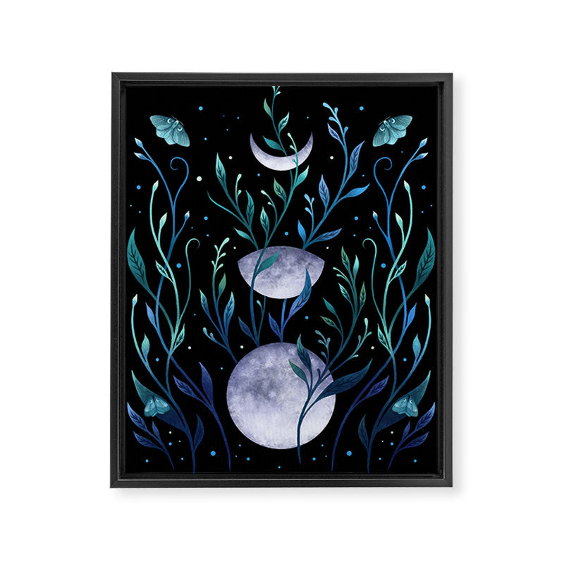 Phase & Grow - Teal Framed Canvas Print Gallery Image 6