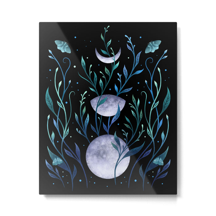 Phase & Grow - Teal Metal Print Gallery Image 1