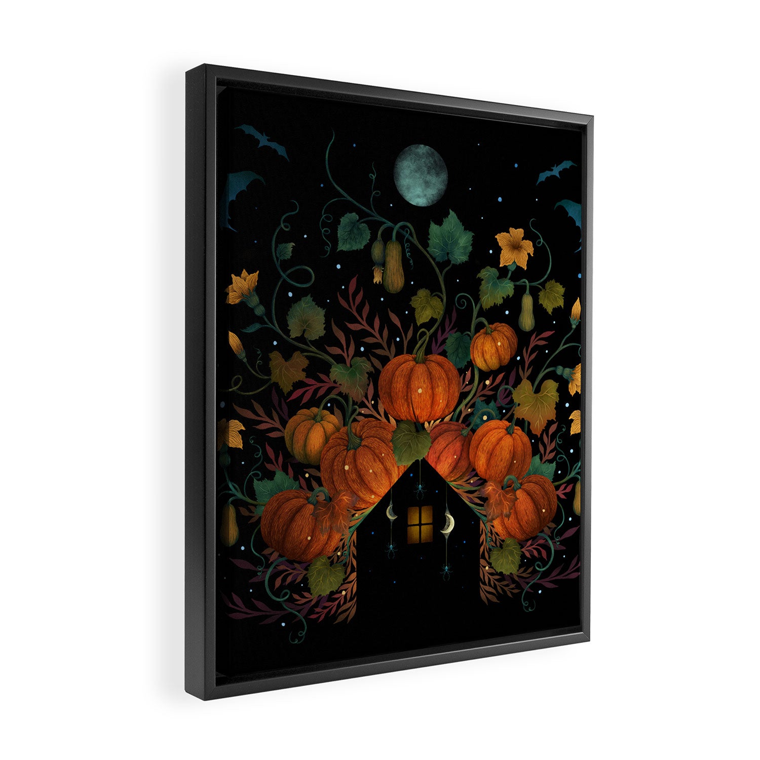 Pumpkin Rooftop Framed Canvas Print Gallery Image 2
