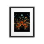 Pumpkin Rooftop Framed Art Print Gallery Image 6