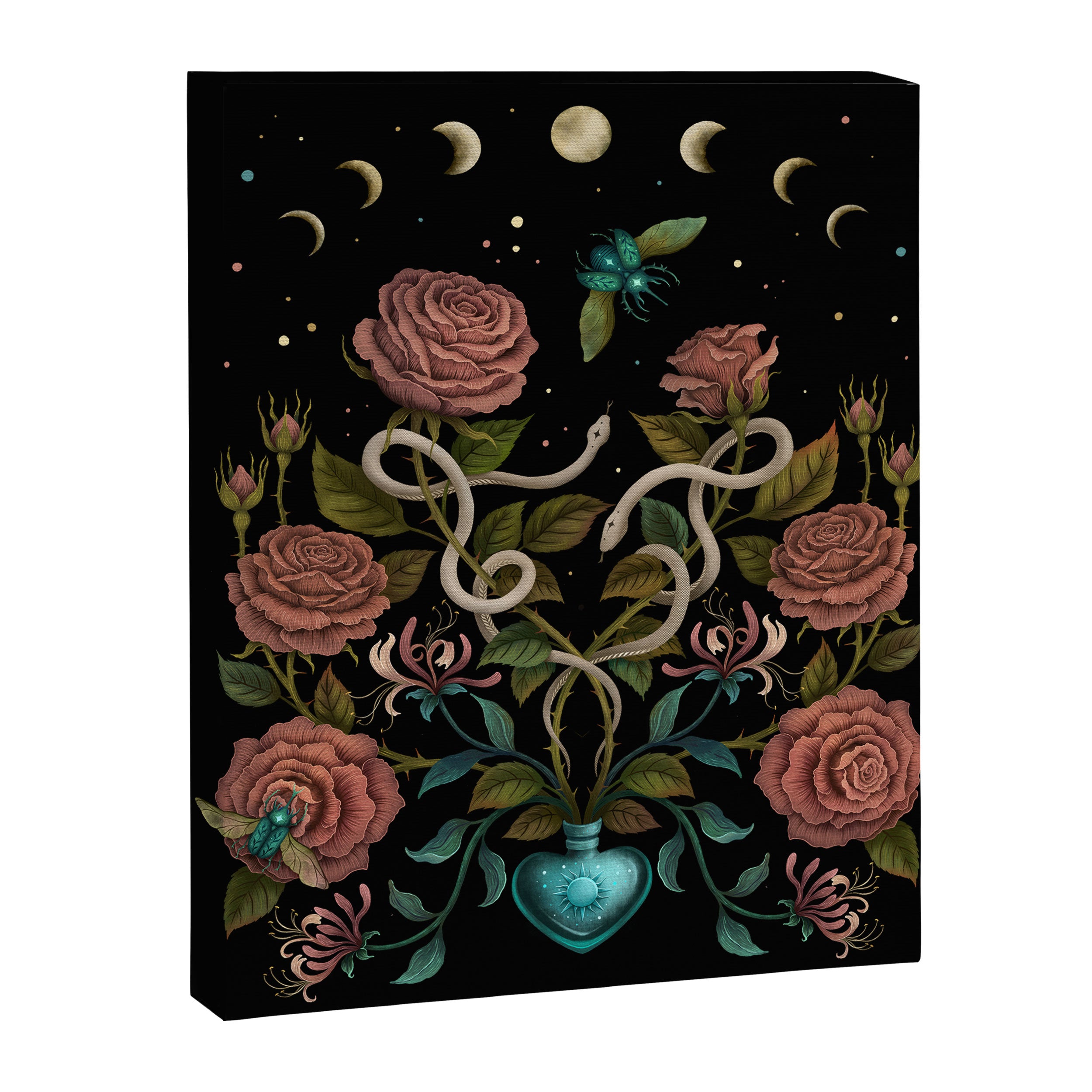 Rose and Honeysuckle Canvas Print Gallery Image 6