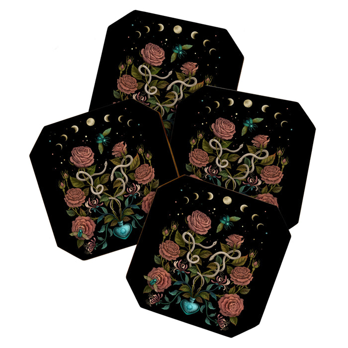 Rose and Honeysuckle Coaster Gallery Image 1