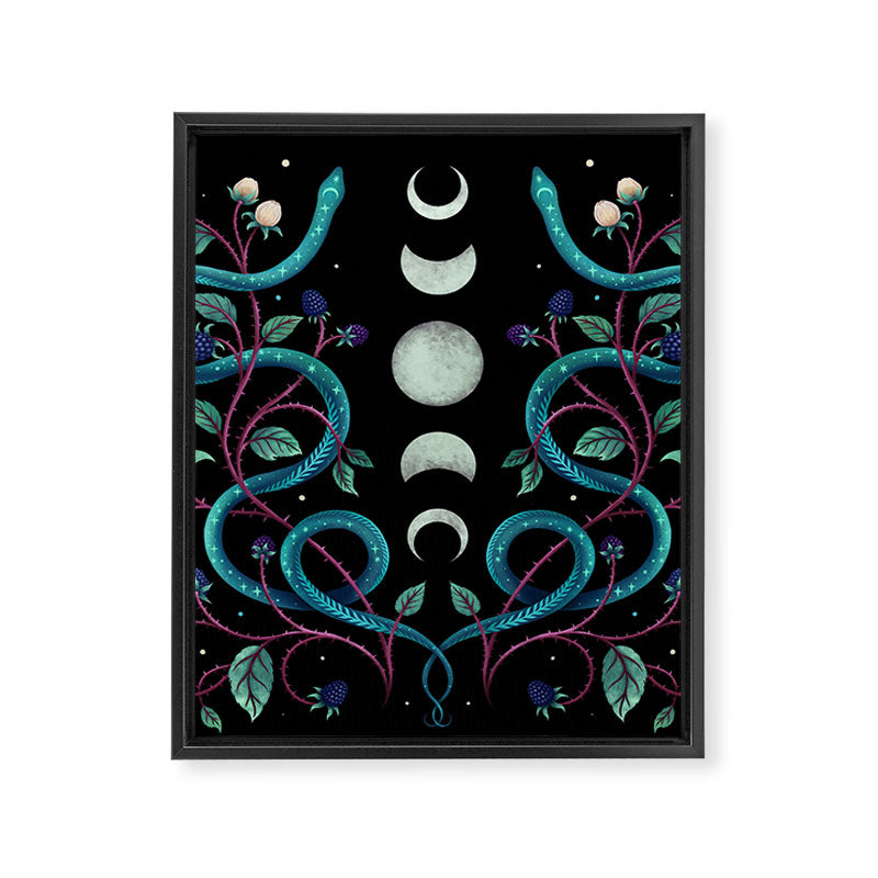 Serpent Moon Framed Canvas Print Gallery Image 8