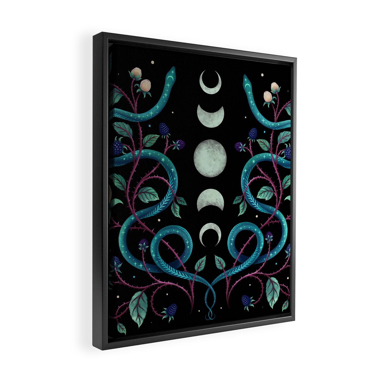 Serpent Moon Framed Canvas Print Gallery Image 2