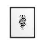 Serpent Spell -Black and White Framed Art Print Gallery Image 6