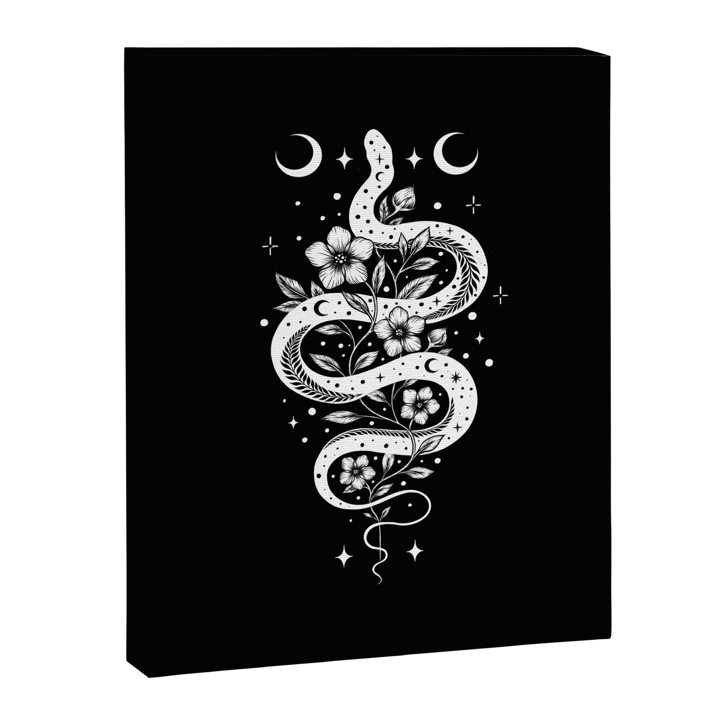 Serpent Spell-White Canvas Print Gallery Image 6