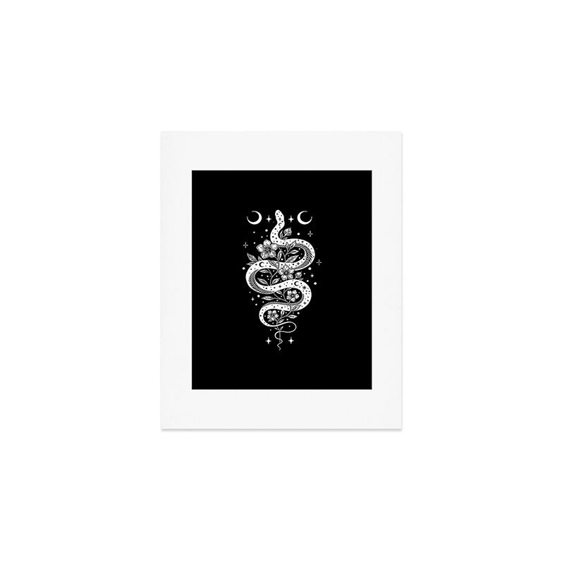 Serpent Spell-White Art Print Gallery Image 1