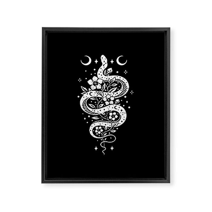 Serpent Spell-White Framed Canvas Print Gallery Image 1