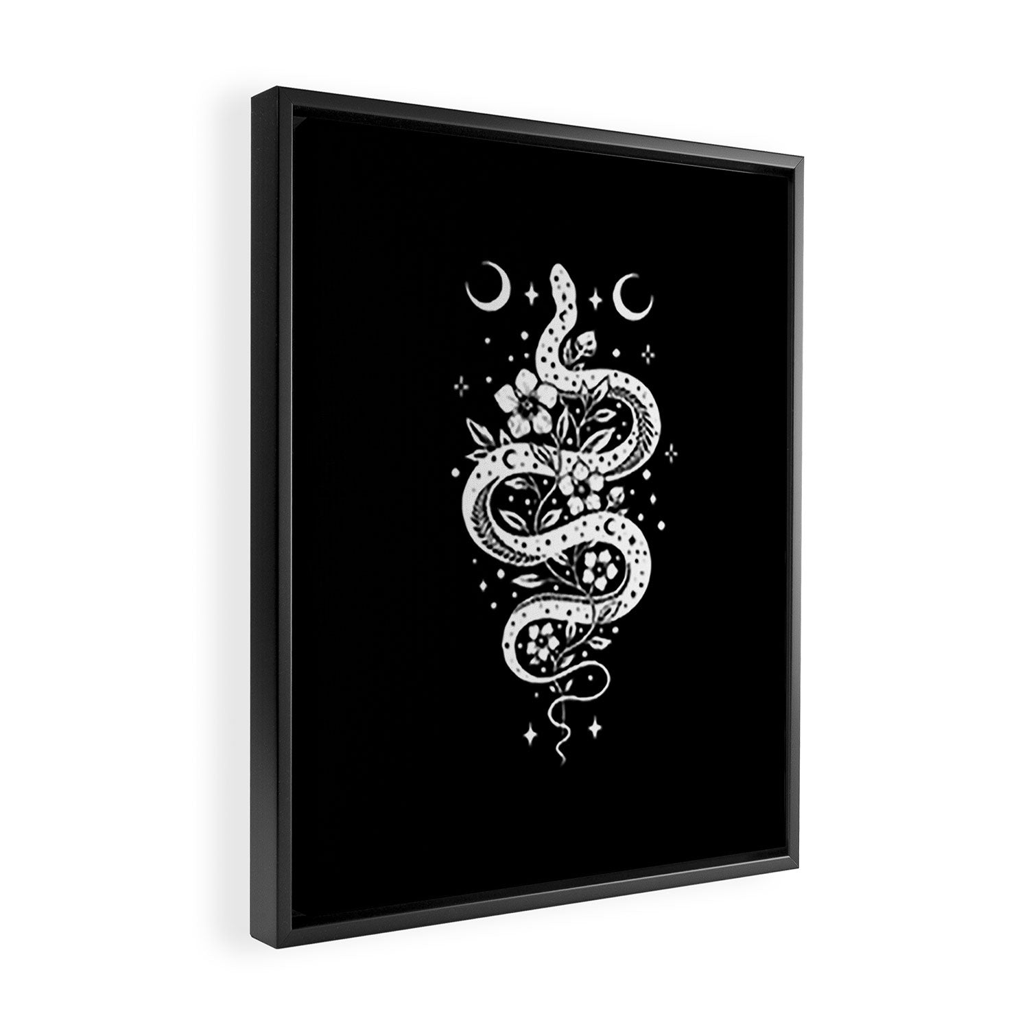 Serpent Spell-White Framed Canvas Print Gallery Image 2