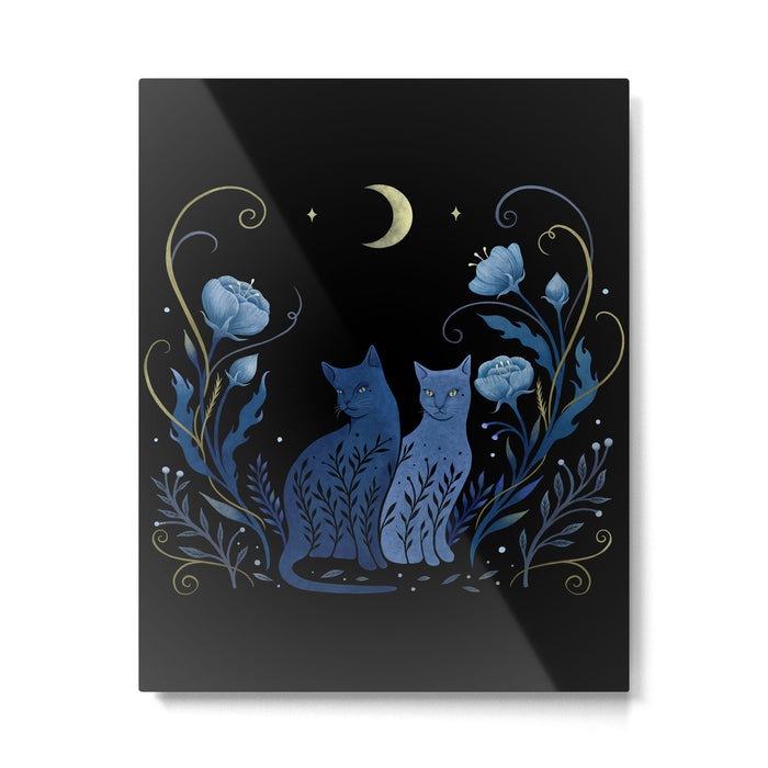 Two Cats Metal Print Gallery Image 1