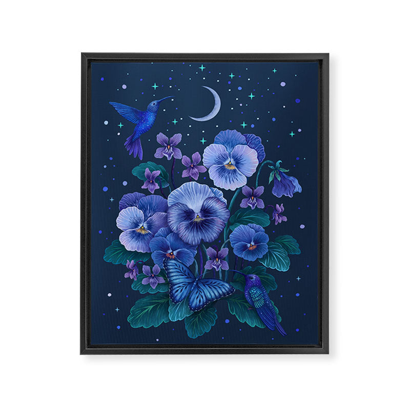 Violet - February Flower  Framed Canvas Print Gallery Image 6