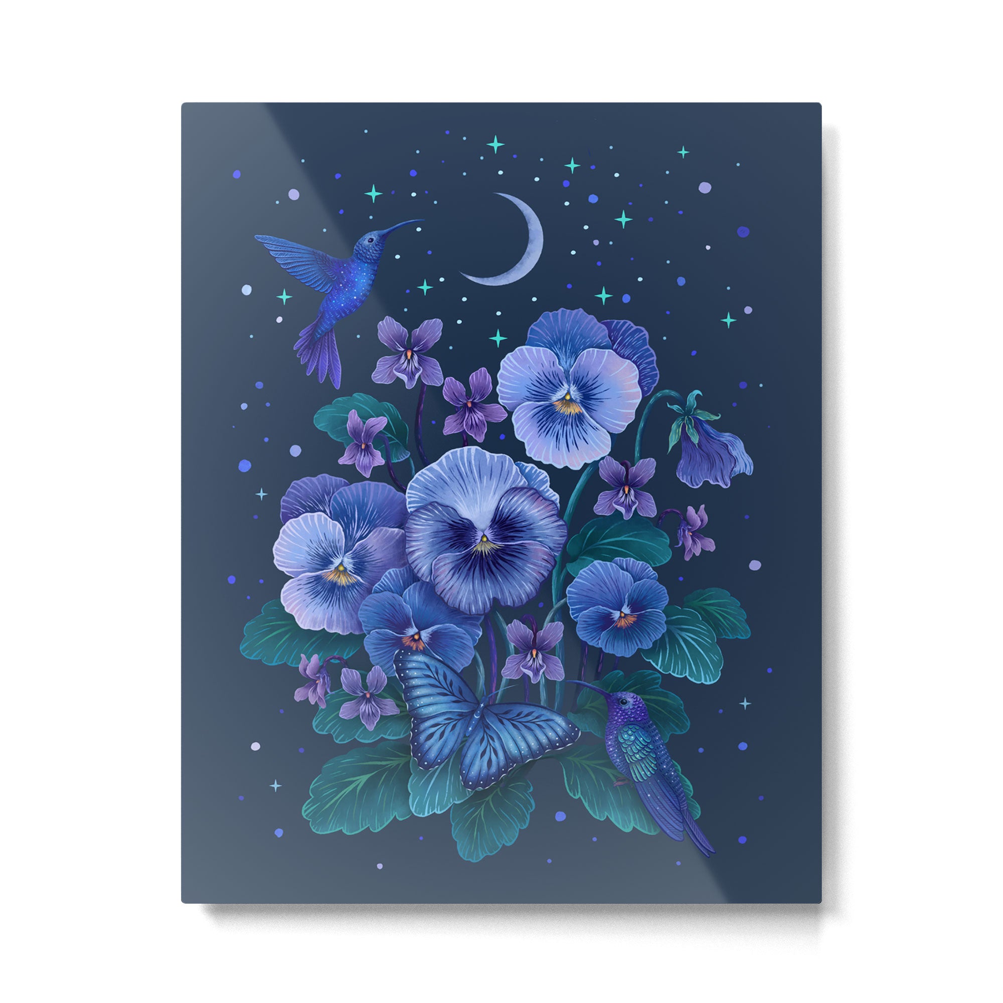 Violet - February Flower  Metal Print Gallery Image 4