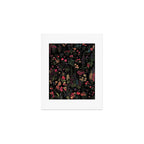 Exotic Midnight Floral Garden Art Print Gallery Image 1