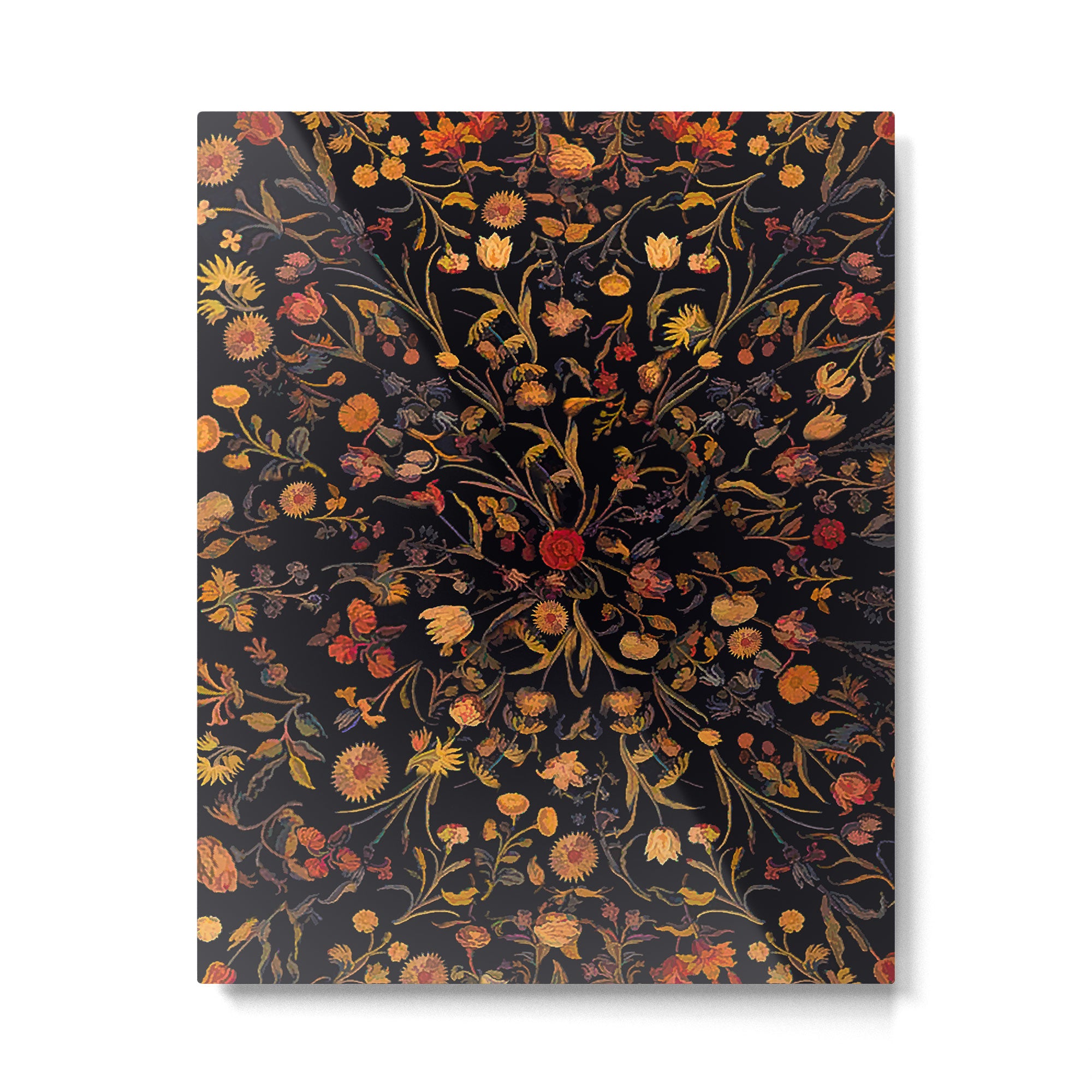 Exotic Midnight Floral Garden Metal Print Gallery Image 6