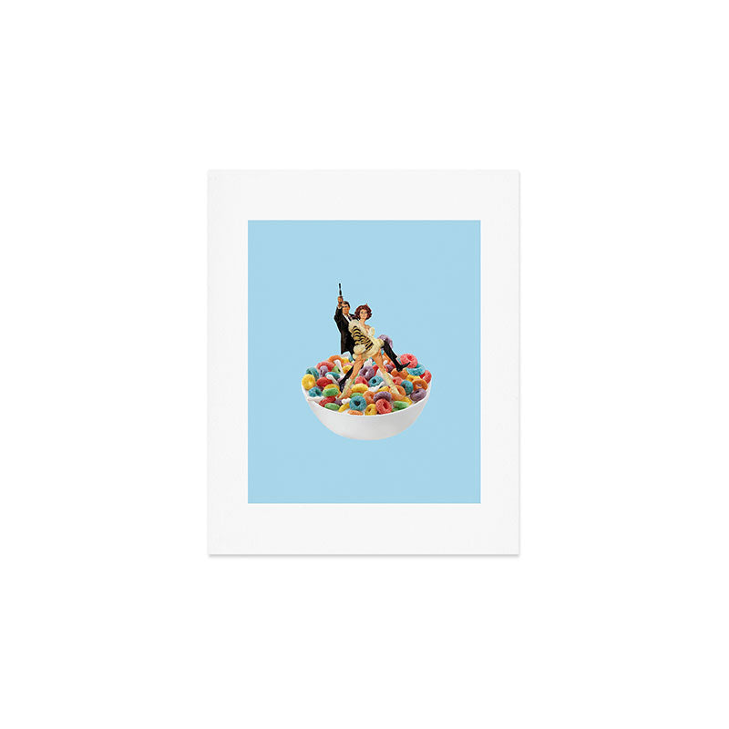 cereal killers blue Art Print Gallery Image 1