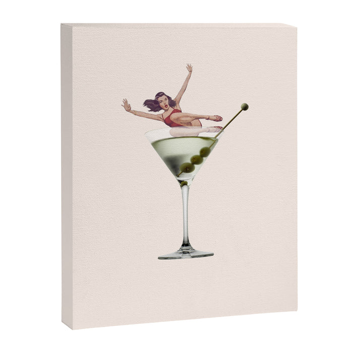 dirty martini 2 peach Canvas Print Gallery Image 1
