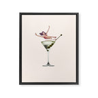 dirty martini 2 peach Framed Canvas Print Gallery Image 8