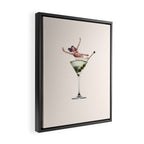dirty martini 2 peach Framed Canvas Print Gallery Image 2