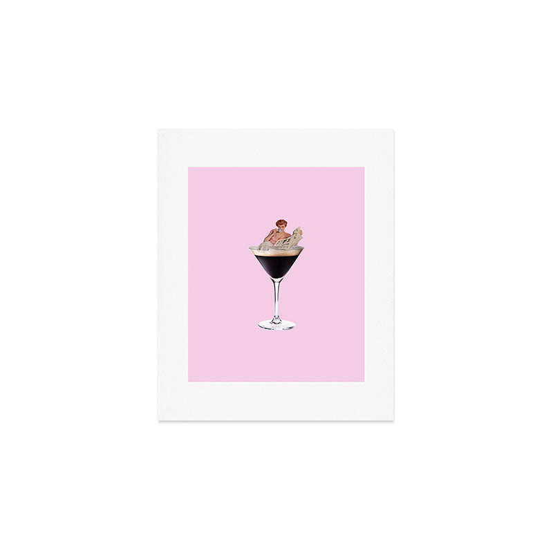 espresso martini 2 pink Art Print Gallery Image 1