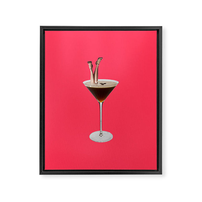 espresso martini Framed Canvas Print Gallery Image 1
