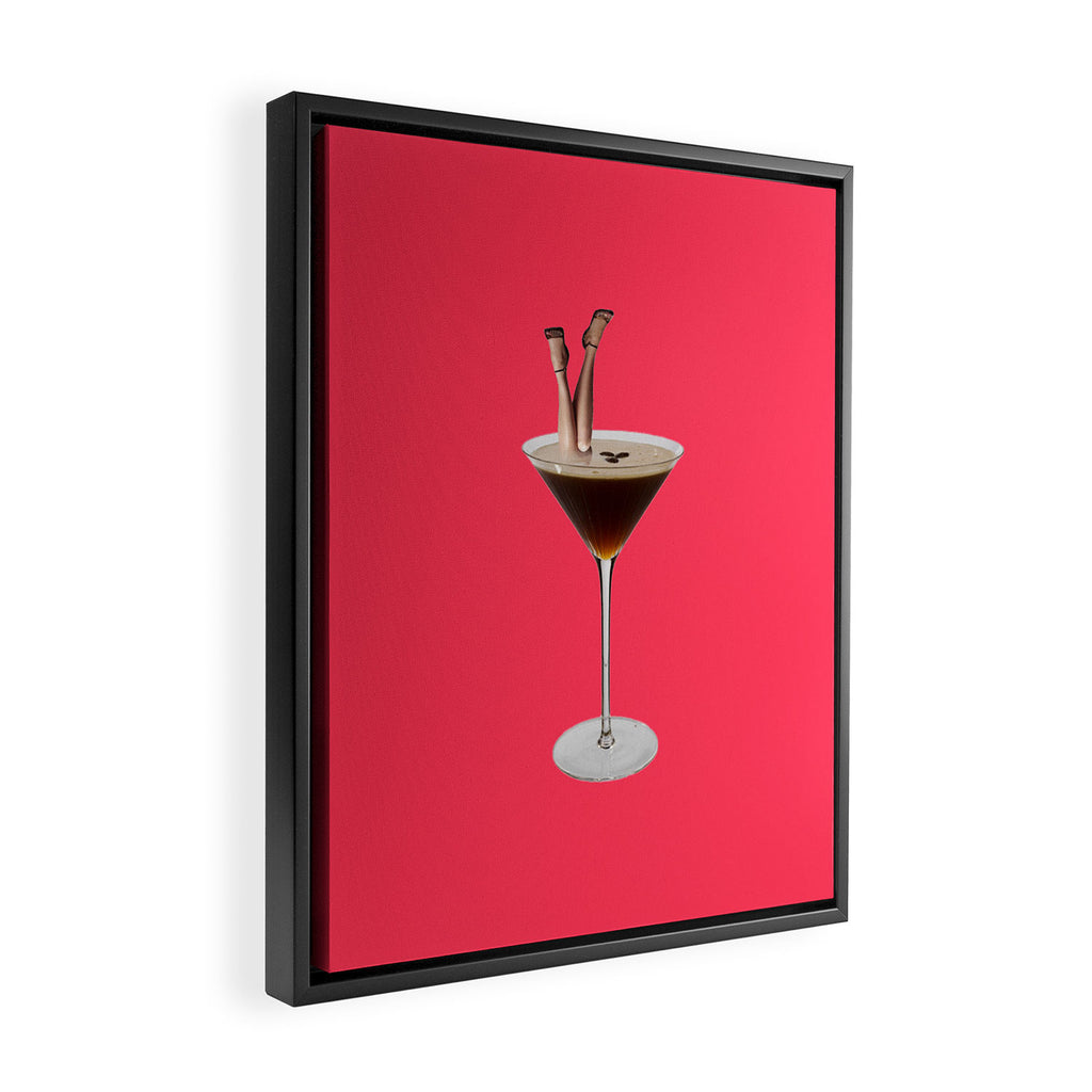 espresso martini Framed Canvas Print Gallery Image 2