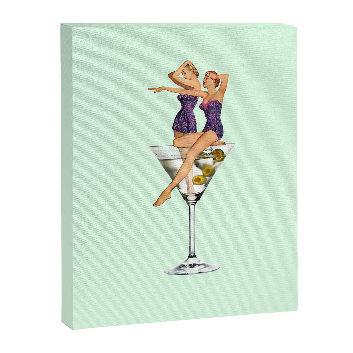 girls night green Canvas Print Gallery Image 8
