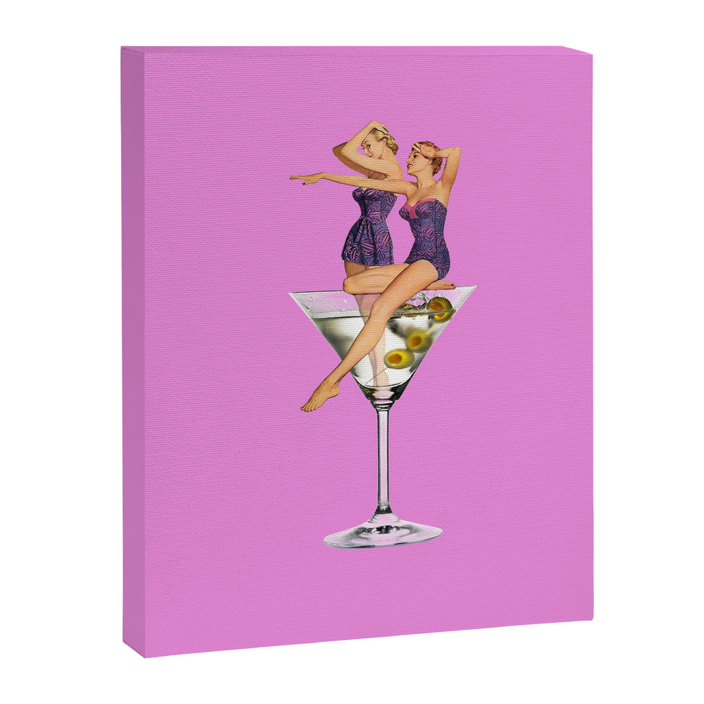 girls night pink Canvas Print Gallery Image 3