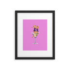girls night pink Framed Art Print Gallery Image 6