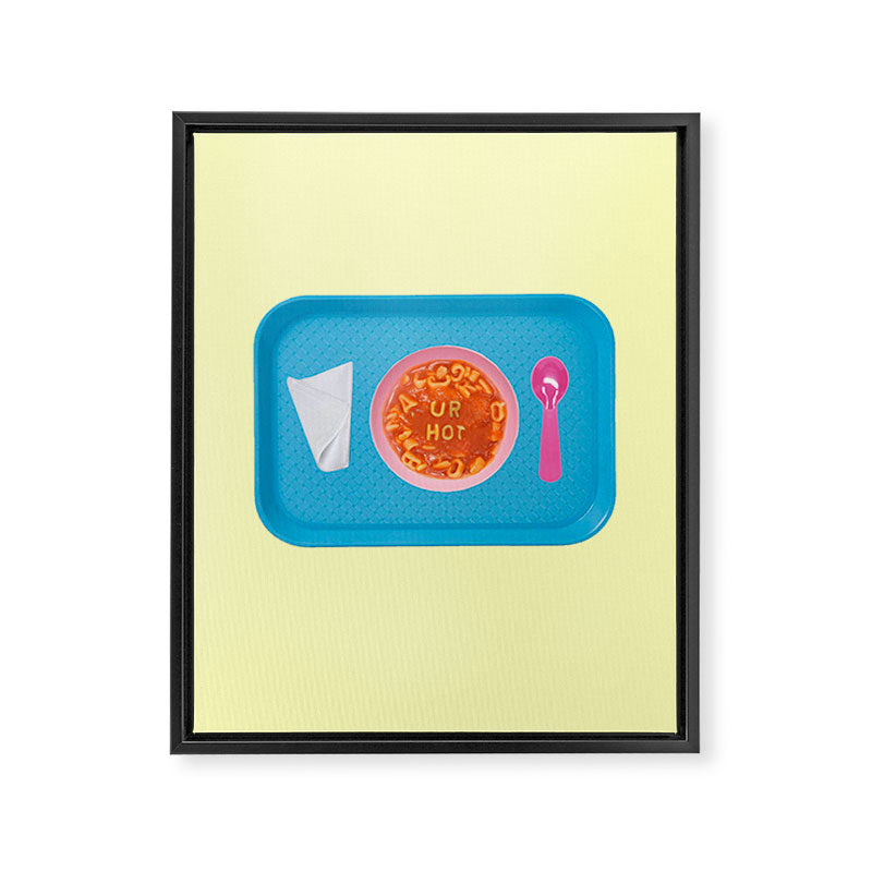 hot soup yellow Framed Canvas Print Gallery Image 8