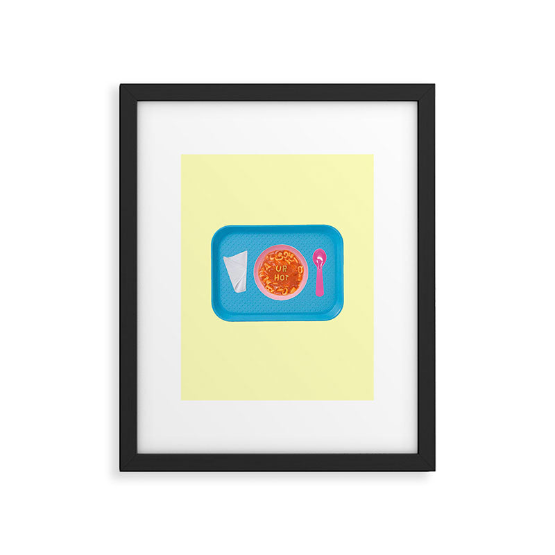 hot soup yellow Framed Art Print Gallery Image 4