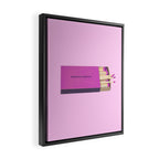 perfect match pink Framed Canvas Print Gallery Image 2
