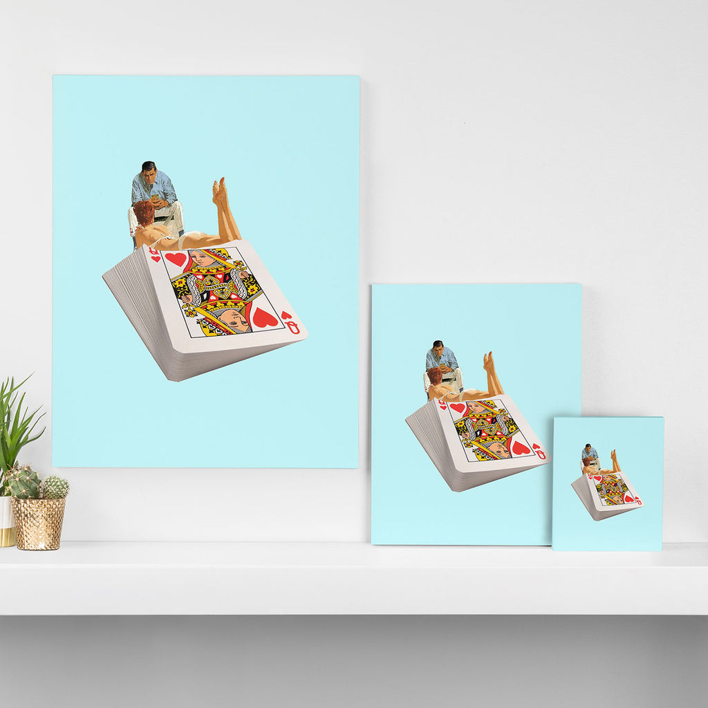 queen blue Canvas Print Gallery Image 3