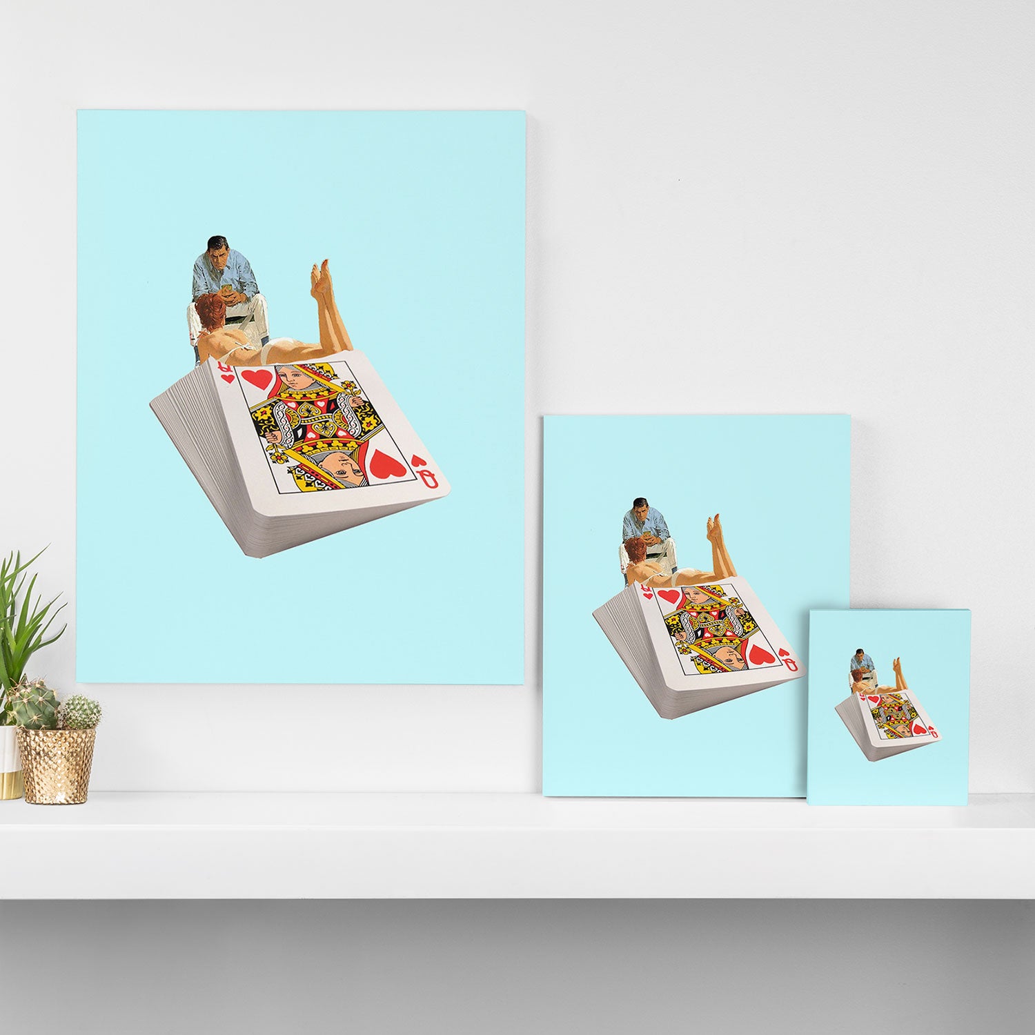 queen blue Canvas Print Gallery Image 3