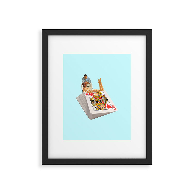 queen blue Framed Art Print Gallery Image 4