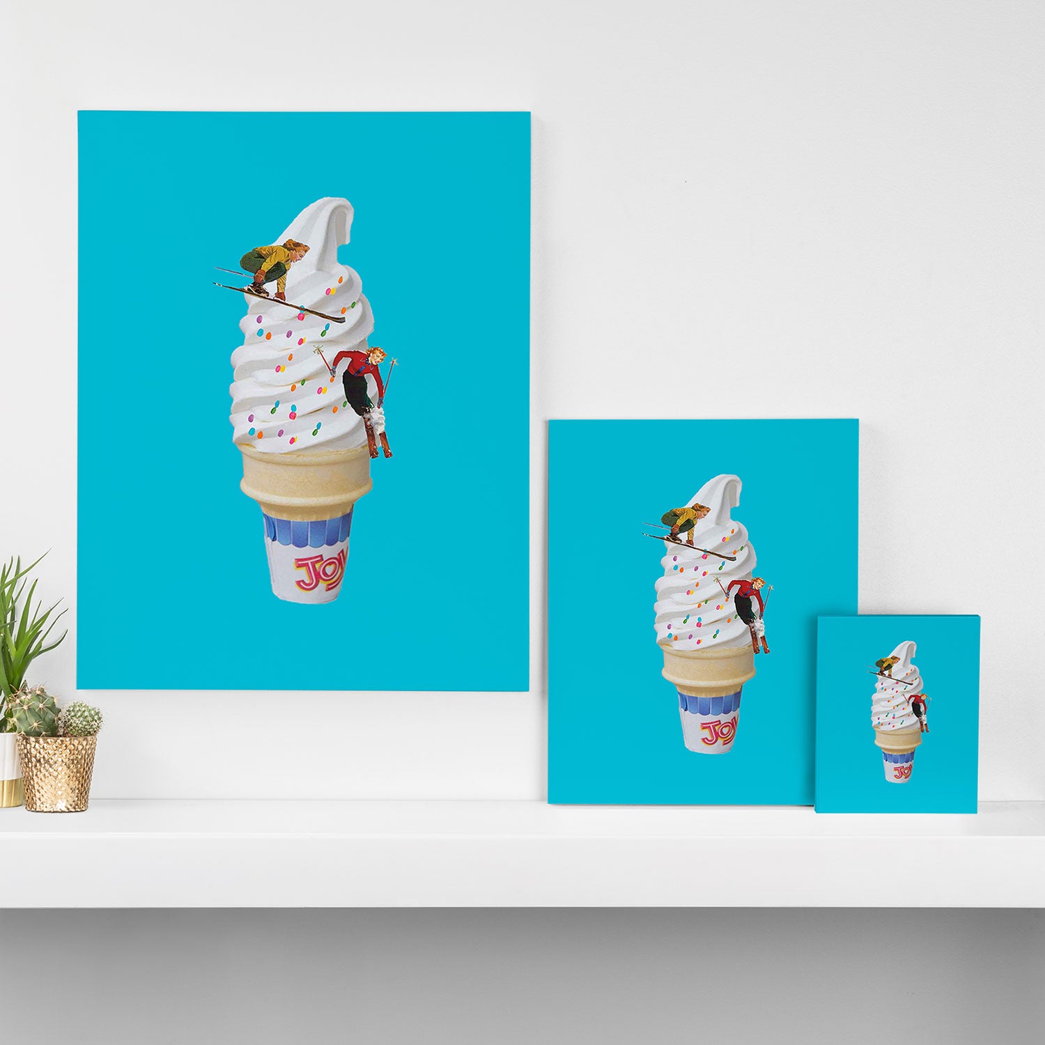 sweet shred blue Canvas Print Gallery Image 3
