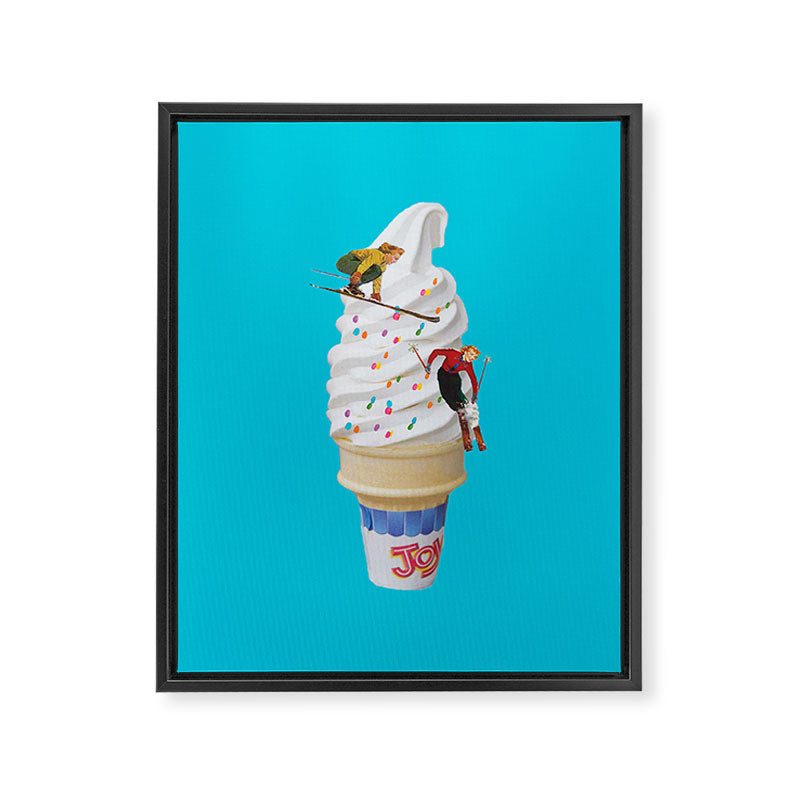 sweet shred blue Framed Canvas Print Gallery Image 3