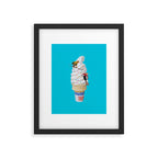 sweet shred blue Framed Art Print Gallery Image 4