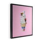 sweet shred pink Framed Canvas Print Gallery Image 2