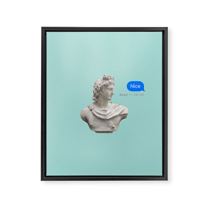 what a bust Framed Canvas Print Gallery Image 1