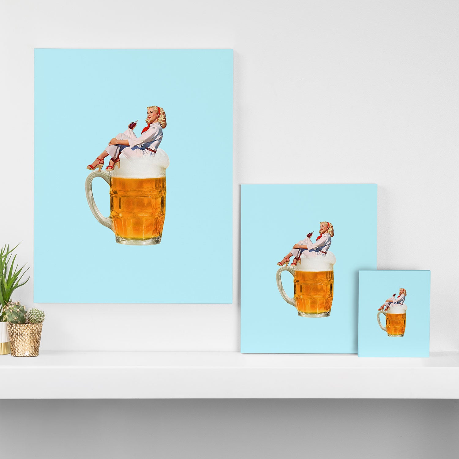 wish you were beer Canvas Print Gallery Image 3