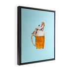 wish you were beer Framed Canvas Print Gallery Image 2