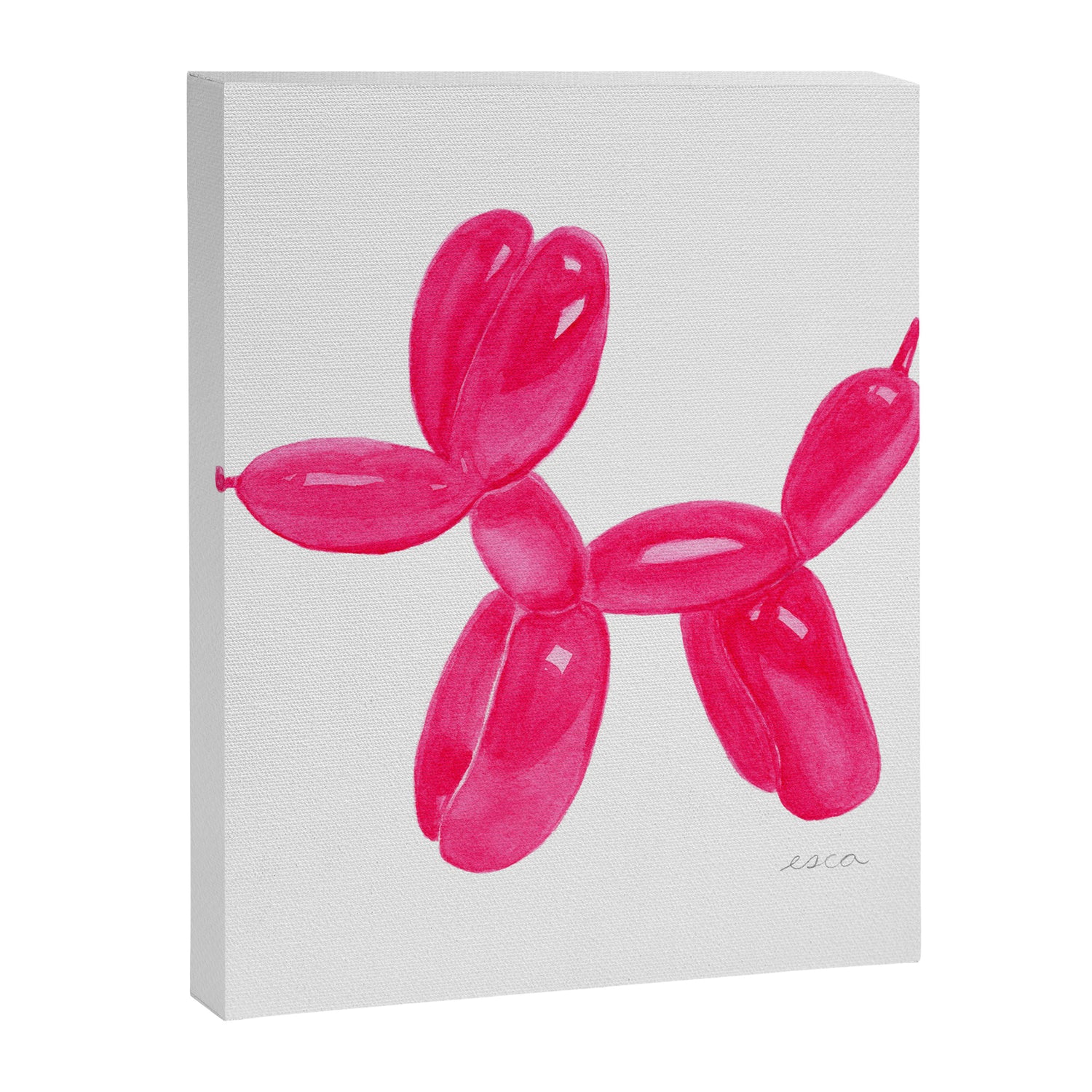 Balloon Dog Pink Canvas Print Gallery Image 3