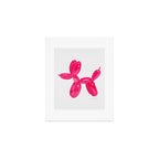 Balloon Dog Pink Art Print Gallery Image 1