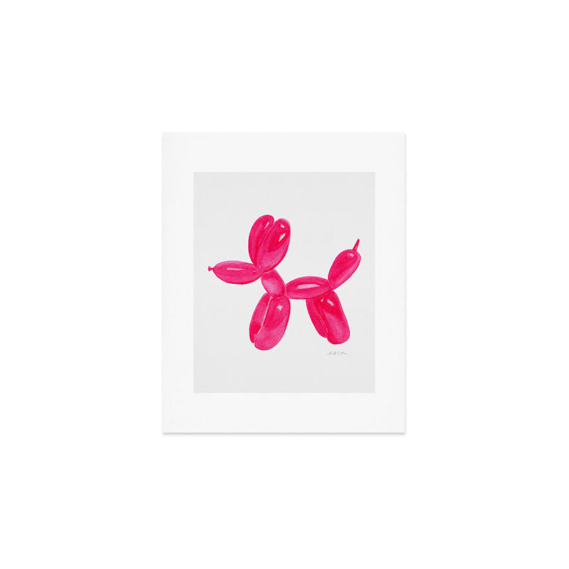 Balloon Dog Pink Art Print Gallery Image 1