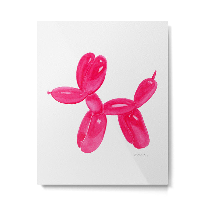Balloon Dog Pink Metal Print Gallery Image 1