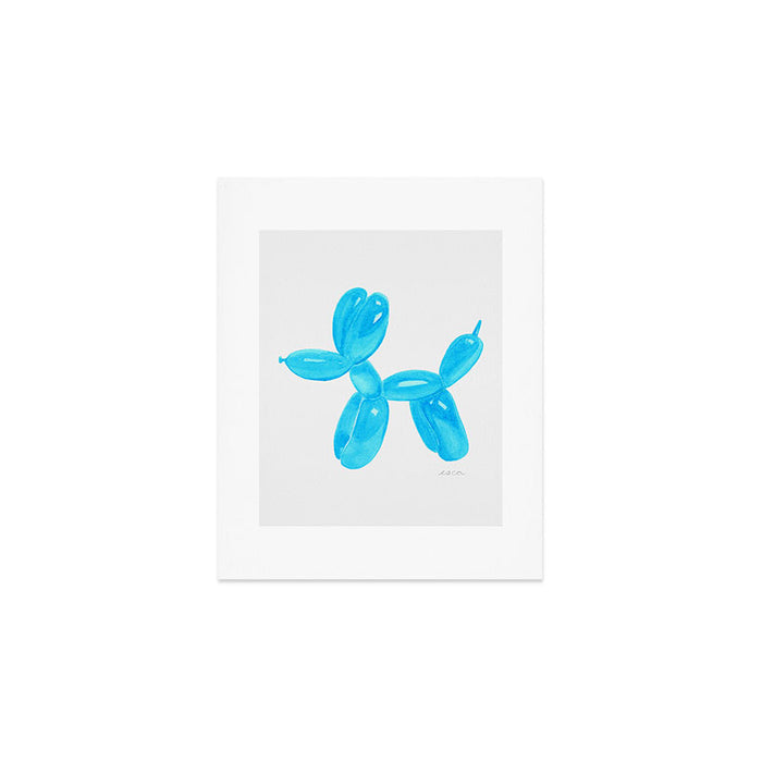 Balloon Dog Sky Blue Art Print Gallery Image 1