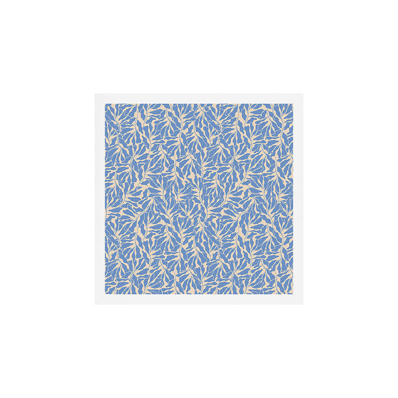 Blue Tropical Leaves Resort  Art Print Gallery Image 1