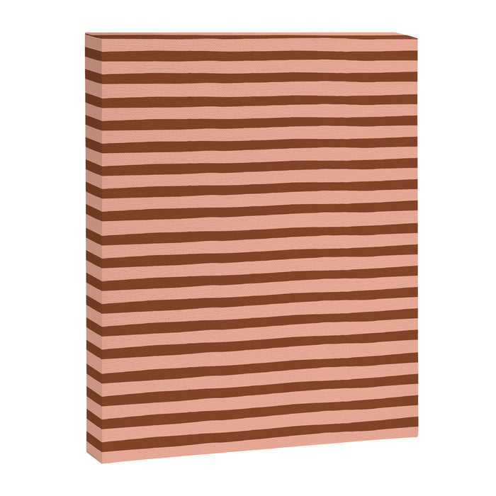 Bold Lines Maroon Canvas Print Gallery Image 1
