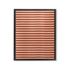 Bold Lines Maroon Framed Canvas Print Gallery Image 8