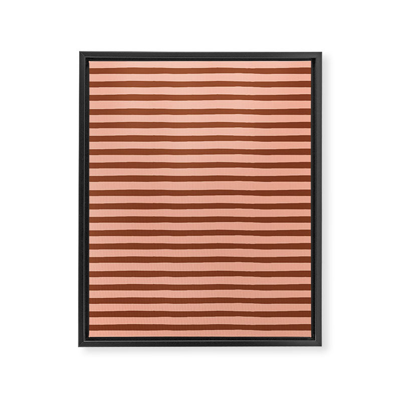 Bold Lines Maroon Framed Canvas Print Gallery Image 8